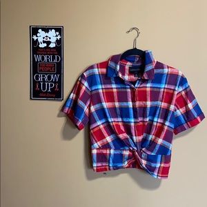 🐰Flannel crop top🐰